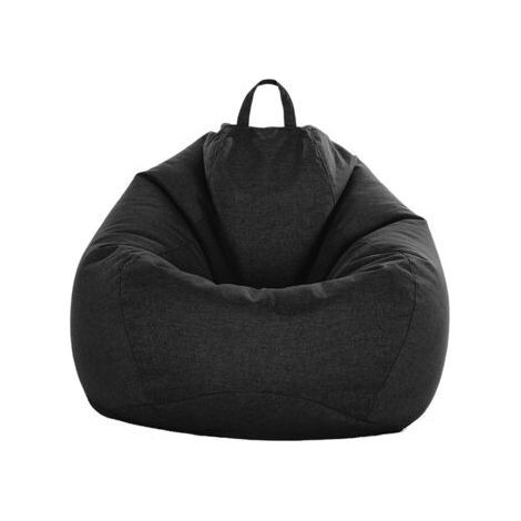 Sac de canapé Lazy Housse de Canapé Inclinable Tissu Housses de Fauteuil Housse de Chaises sans Remplissage Siège Pouf Feuilletée Tatami Salon Meubles (Noir, 60x75cm) (1/5)
