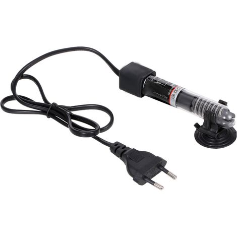 Mini calentador de inmersión para acuarios con termostato automático, tubo de cuarzo y ventosas. (1/5)