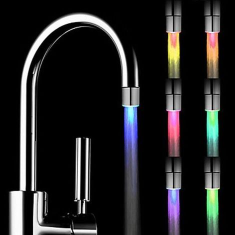 7-farbiger, farbwechselnder Wasserhahn für Küche und Bad (1/5)