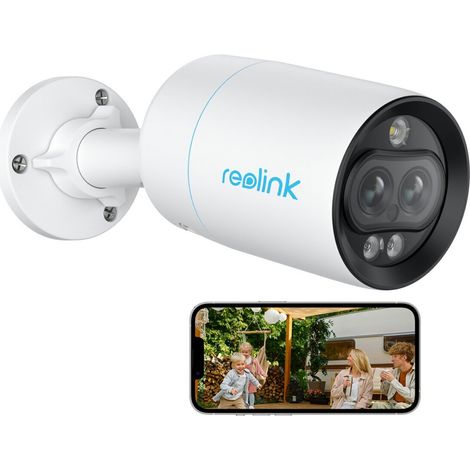 Reolink – Caméra de surveillance extérieure 4K 8MP – Double objectif avec vision nocturne couleur – Détection intelligente – Installation PoE (1/5)