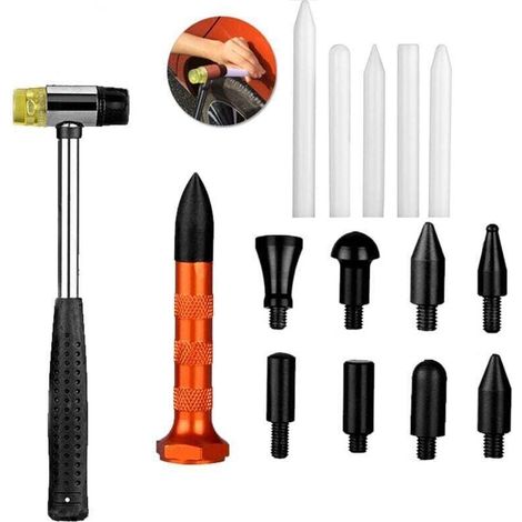 Outils Débosselage sans Peinture Debosselage Carrosserie sans Peinture Voiture Réparation dent de Paintless Carrosserie Outils Kits (1/4)