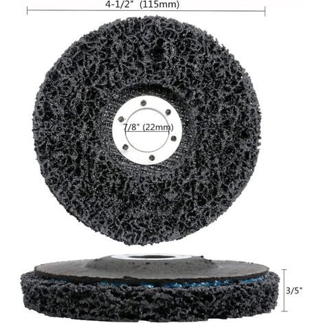 Lot de 5 Disques de Décapage pour Meuleuse d’Angle – Élimine Peinture, Rouille, Soudure et Oxydation – Diamètre 115 mm (1/3)