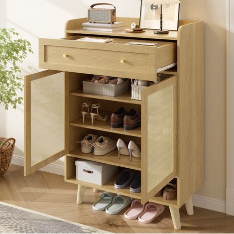 Zapatero armario con cajón y 2 puertas 80 cm OKMYHOME (1/5)