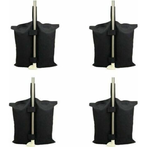 Sac de lestage robuste de qualité industrielle avec coutures doubles pour auvent de tente dépliable Noir (1/4)