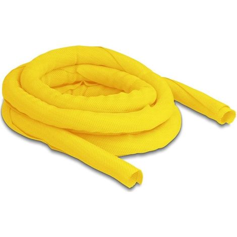 20869 TUYAU EN TISSU À FERMETURE AUTOMATIQUE RÉSISTANT À LA CHALEUR JAUNE 2 M X 16 MM