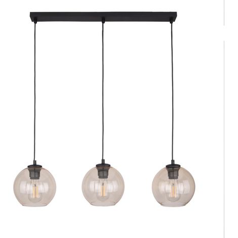 Lampada a sospensione Cubus color ambra, modello 4598 di TK Lighting