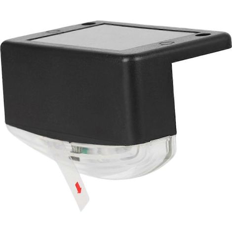 Lot de 4 lampes solaires LED blanc chaud résistantes aux intempéries pour marches, jardin, terrasse, allée et escaliers