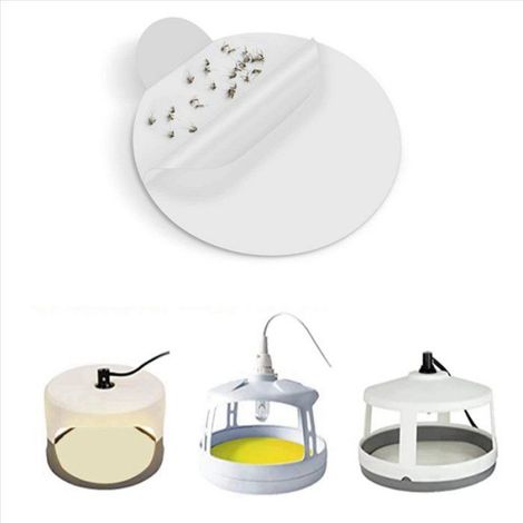 Recharge Pour Piege A Puces - Disques Colle 18 Cm - Pour Pieges A Dome Interieur - 24 Unites (1/5)