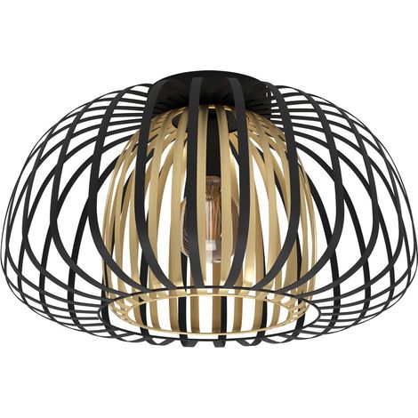 Encinitos a soffitto Black, Gold H: 26 Ø: 45 cm dimmerabile (1/3)