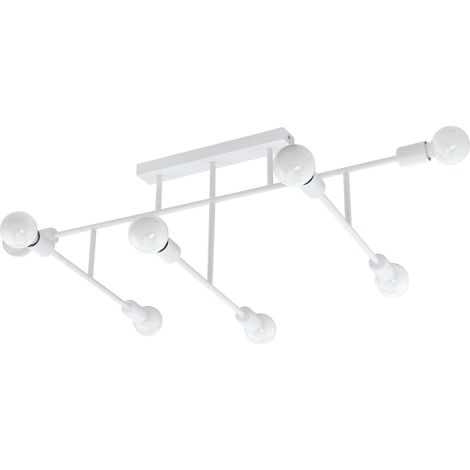 Plafonnier, lampe de plafond moderne à 8 flammes, spot en (1/4)
