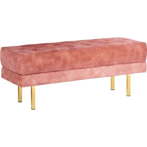 Bank ROSEVILLE Samtstoff Rosa