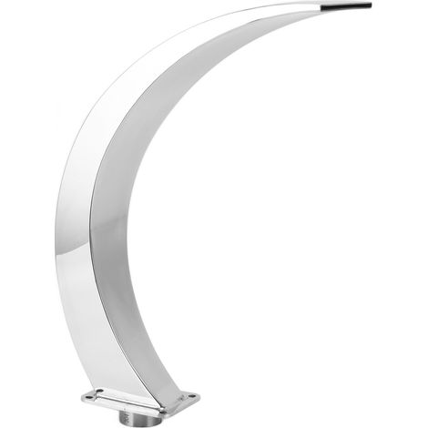 Fontaine cascade de piscine, filetage interne G1, en acier inoxydable 304, Design arrondi et incurvé, pour l'extérieur, pour aire de jeux