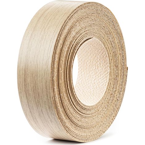 Bande de chant 21mm x 5m en mélaminé thermocollant épaisseur 0,5mm facile à appliquer Bricolage Ruban Panneau Plan de travail Bois, chêne lindberg (1/4)