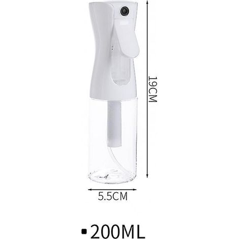 Haarsprayflasche, ultrafeiner, kontinuierlicher Wassersprüher für Styling, Reinigung, Pflanzen, Besprühen und Hautpflege, 200 ml