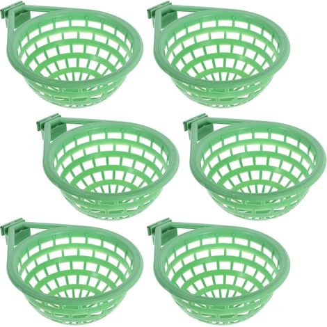 Lot de 6 petits bols de nidification pour pinsons et pigeons, nichoirs en plastique pour l'élevage des oiseaux, site de nidification pour calopsittes, accessoires de nidification et de cage (1/5)