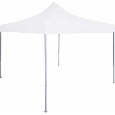 Tente de réception pliable professionnelle 3x3 m Acier Blanc (1/5)