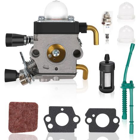 Carburateur de tondeuse à gazon, Kits de remplacement de carburant pour outils de jardin, Convient pour STIHL FS38 FS45 FS46 FS55 KM55 HL45 FS55C FS55R FS55RC (1/5)