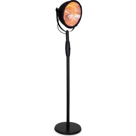 Klarstein Chauffage Electrique à Infrarouge sur Pied, Chauffage de Jardin 2100W, Chauffage Exterieur de Jardin, Terrasse et Mural IP55 pour Veranda, Chauffage d'Appoint Extérieur, Econome, Sans CO2 (1/5)