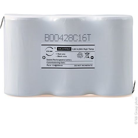 NX - Batterie eclairage secours 3xD ST1 Faston 4.8mm 3.6V 4Ah (1/3)