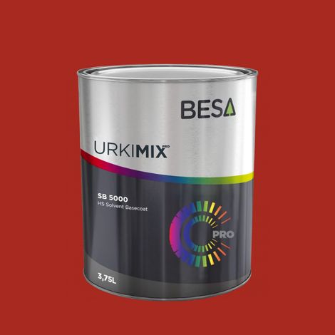 Pot de peinture Polyuréthane / bi composant Rouge Feu RAL 3000 Brillant - 150 gr