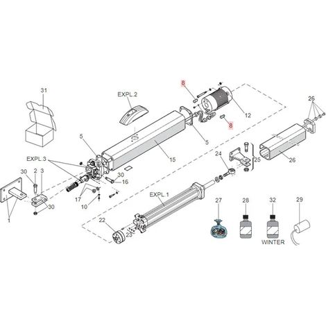 Antivibrationspads für 400 402 422 FAAC Ersatzteil 63003303 (1/3)