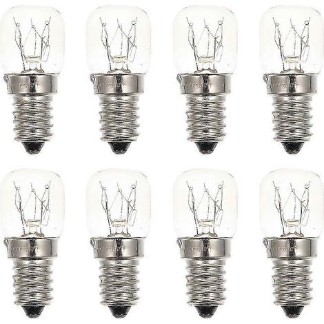Lot de 8 ampoules E14 pour four, appareils électroménagers, cuisinière, Walkbee 7 (1/4)