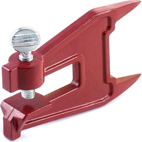 Étau pour tronçonneuse, accessoire d'affûtage portable, étau de limage pour tronçonneuse, pour affûter la chaîne, rouge (1/4)