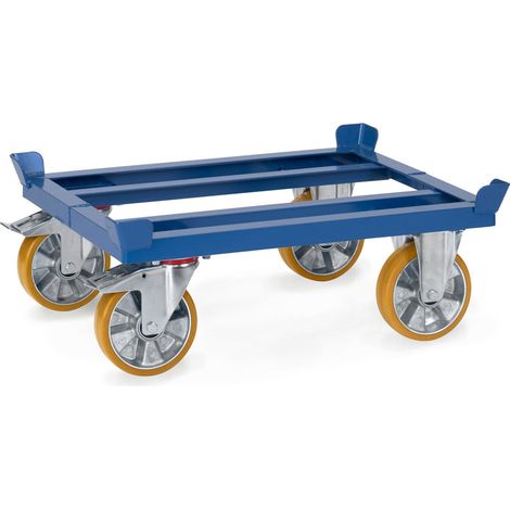 Fetra Paletten-Fahrgestell für Gitterboxen und Flachpaletten 800 x 600 mm (1/2)