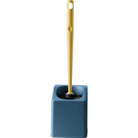Brosse WC vidable avec siège（bleu foncé） (1/5)