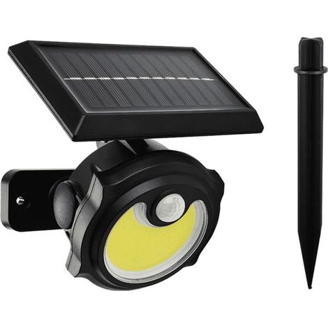 Lumière Solaire Détecteur de Corps Humain Applique de Jardin Prise de Terre Eclairage de Jardin Petite Lampe de Rue (1/5)