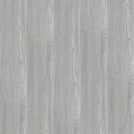 Jiubiaz Suelo vinílico de PVC autoadhesivo en gris humo, 18 lamas, 2,51 m², para cocina, salón y pasillo