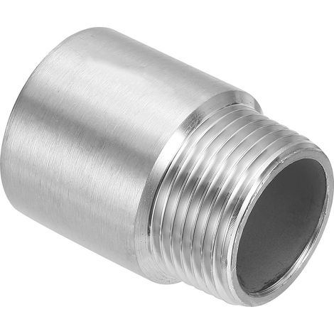 Raccord de Tuyau en Acier Inoxydable 304, Filetage Mâle G1" Vers Filetage Femelle G1", Mamelon de Tuyau Coulé de 2 Pouces/50 mm de Longueur, Raccord de Tuyau en Fonte (1/5)