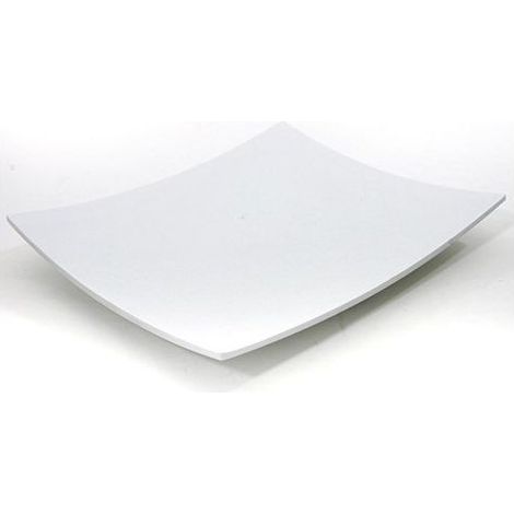 Piatto Vassoio curvo bianco avorio in Melamina 32 x 27 cm