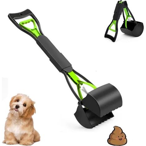 Faltbare Hundekotschaufel Schwarz, 60 cm Kotschaufel Hundekotgreifer Hundeschaufel Hundekotschaufel Langer Griff Tragbar Hundekotauffänger Für Hu (1/5)