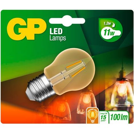 GP Lighting LED Mini Globus Gold E27 1,2W (25W)Filament GP 080596 (1/2)