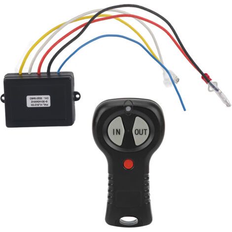 Ensemble de Télécommande sans Fil pour Treuil 12V Ensemble de Commutateurs de Palan électrique sans Fil de Remplacement Robuste pour Camion Jeep (1/5)