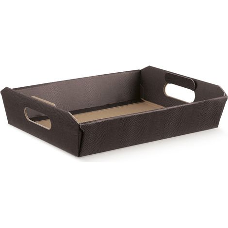 Scotton Cesto Incollato 400 x 300 x 120 Mm Skin Caffè