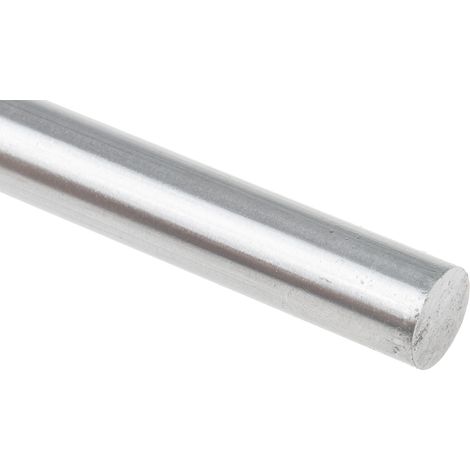 Tige Acier Argenté, diam. 1/2pouce, L 330mm ( Prix pour Lot de 3 )