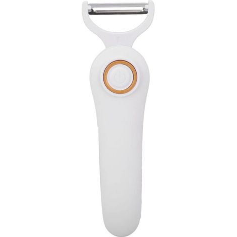 Pelador eléctrico manual 3 en 1, pelador USB recargable, pelador eléctrico multifuncional para verduras, ayudante de cocina para manzanas, patatas, zanahorias y pepinos - Crezuo (1/4)