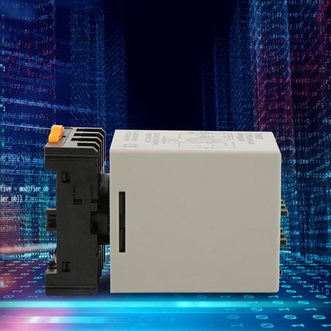 Relais temporisé à affichage numérique A/B double mode avec socle haute précision AC220V AH3-DM (1/5)
