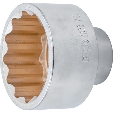 BGS  Vaso  de  doce  cantos  accionamiento  cuadrado  interior  20  mm  (3/4")  Ancho  de  llave  70  mm  -  7466