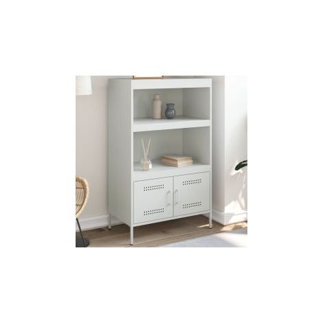 Buffet haut blanc 68x39x113 acier (1/5)