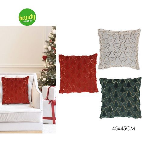 Cuscino natalizio General Trade 45 x 45 cm 3 colori assortiti
