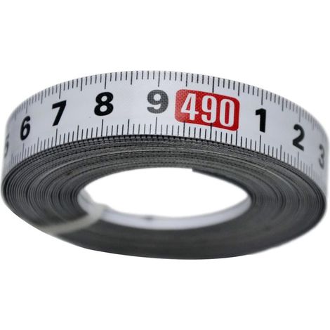 1/2 x 4,9 m, 5 m Stahlbandmaß, links-rechts-Ablesung DC713 (1/5)