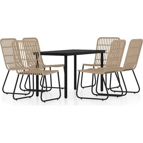 Maison Exclusive - Set Mobili da Pranzo da Giardino 7 pz Rovere (1/5)