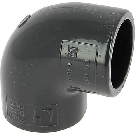 Coude PVC pression femelle-femelle 90° Ø32