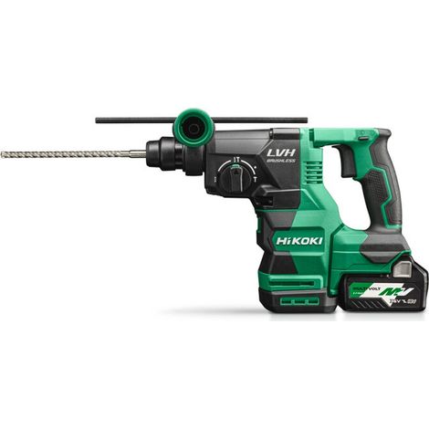 HiKOKI Akku-Bohr- und Meißelhammer 18 V Brushless, SDS-plus, 3,2 J, incl. 2x Akku 5 Ah, Ladegerät, Zubehör, Koffer (1/5)