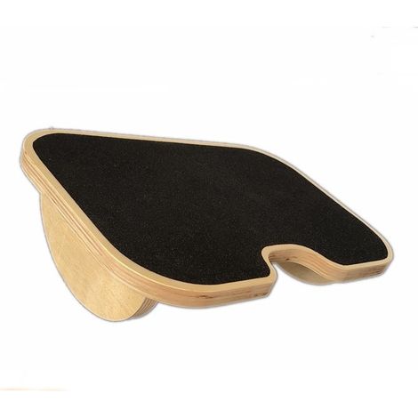 Repose-Pieds Sous Bureau Planche d'équilibre en bois naturel 40x22x10cm (1/4)