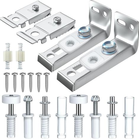 Kit de réparation de quincaillerie pour porte pliante, paquet de 2 pièces de rechange pour porte de garde-robe coulissante pliante (1/5)