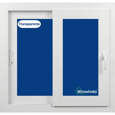 Ventana Corredera PVC Reforzado 1200x1000 Blanca Transparente (1/2)